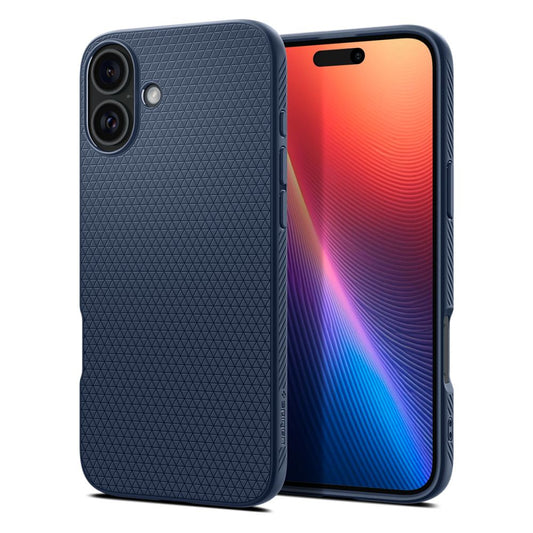 Gehäuse für Apple iPhone 16, Spigen, Liquid Air, Blau ACS08195