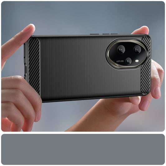 Hülle für Honor 200 Pro, Techsuit, Carbon, Schwarz