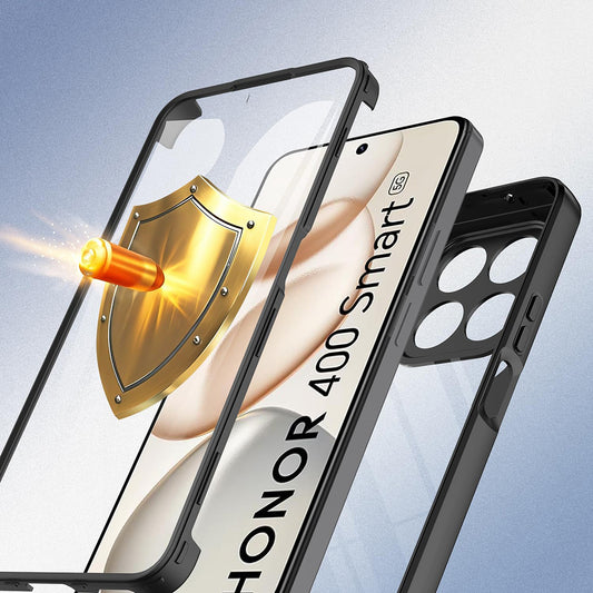 Hülle für Honor 400 Smart 4G / X7d 4G / 400 Smart 5G, Techsuit, ColorVerse 360, Schwarz