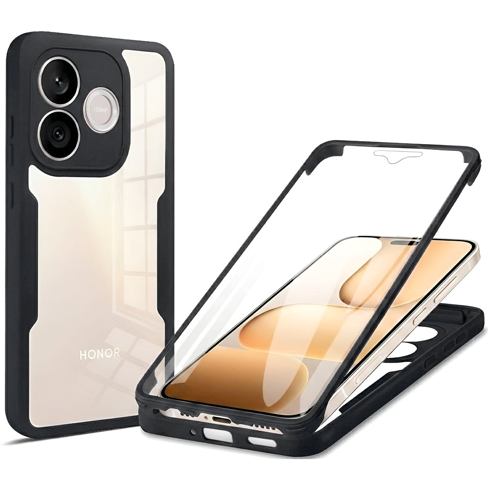 Hülle für Honor 600 Lite, Techsuit, ColorVerse 360, Schwarz