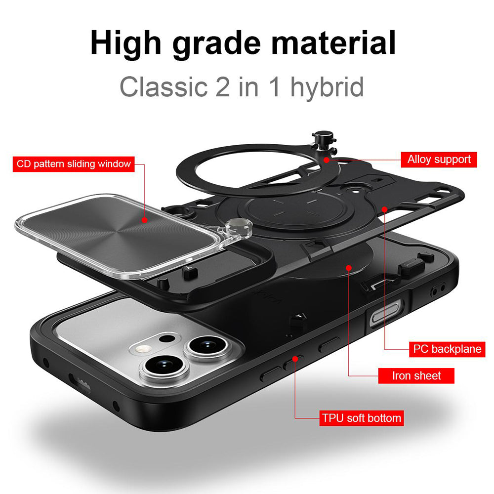 Hülle für Honor 600 Pro / 600, Techsuit, CamGuard Pro, Schwarz
