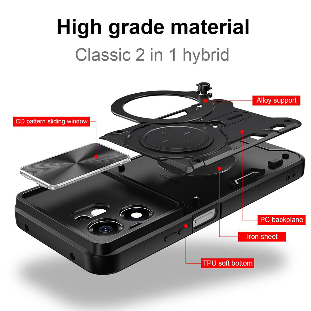Hülle für Honor 600 Smart, Techsuit, CamGuard Pro, Lila
