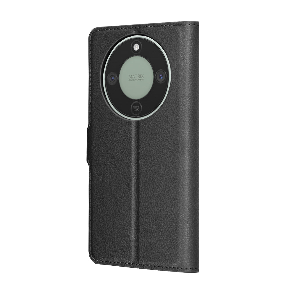 Hülle für Honor Magic8 Lite, Techsuit, Leather Folio, Schwarz