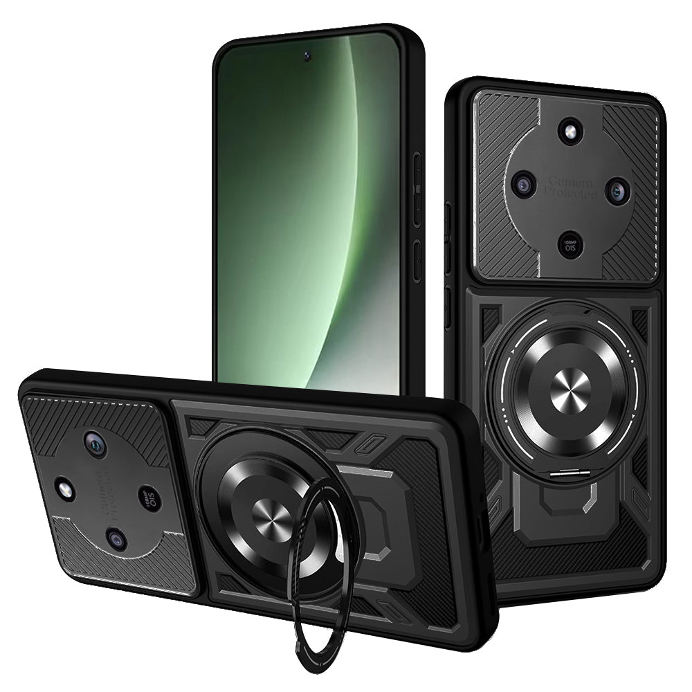 Hülle für Honor Magic8 Lite, Techsuit, RuggedCam, Schwarz