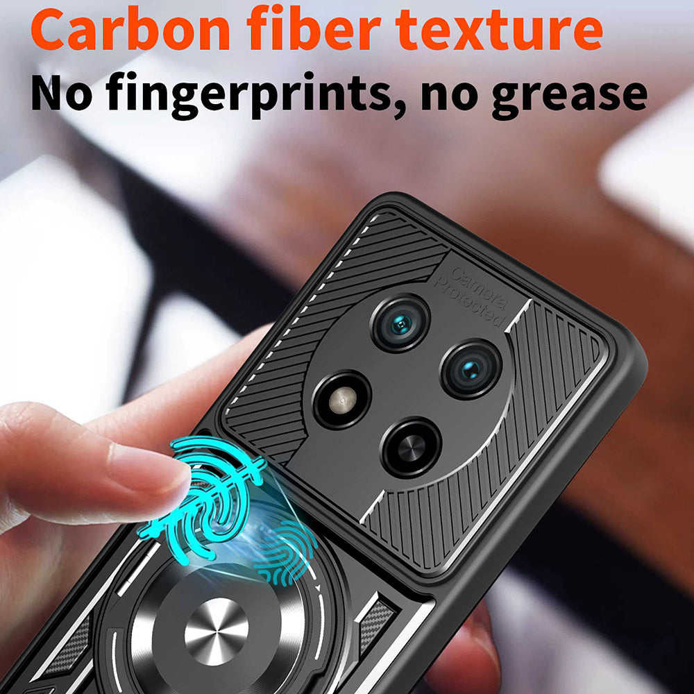 Hülle für Honor Magic8 Lite, Techsuit, RuggedCam, Schwarz