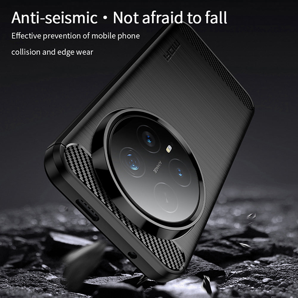 Hülle für Honor Magic8 Pro, Techsuit, Carbon, Schwarz