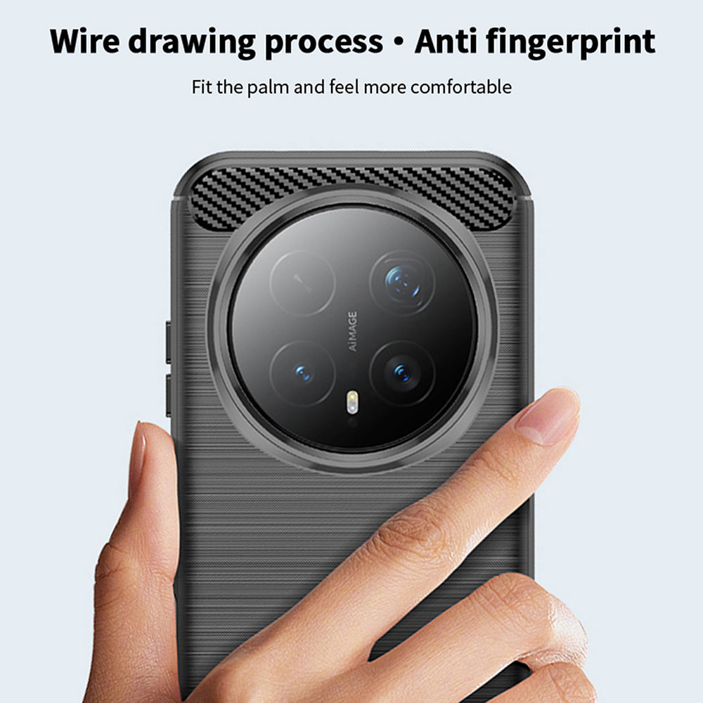 Hülle für Honor Magic8 Pro, Techsuit, Carbon, Schwarz