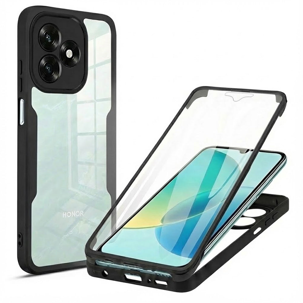 Hülle für Honor X5c Plus, Techsuit, ColorVerse 360, Schwarz