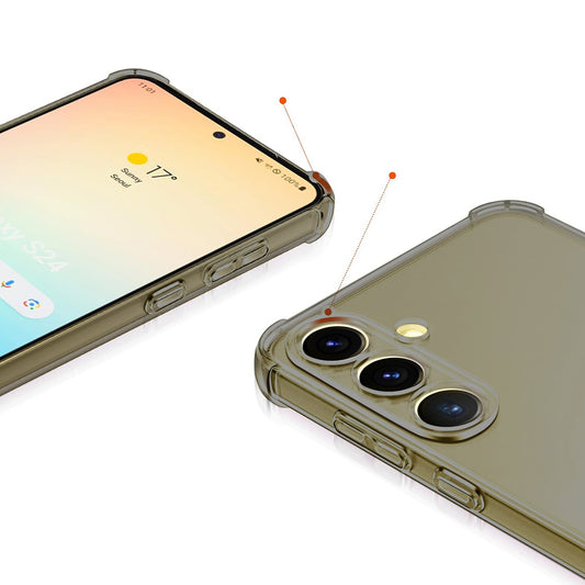 Hülle für Honor X5c Plus, Techsuit, Shockproof Clear, Schwarz