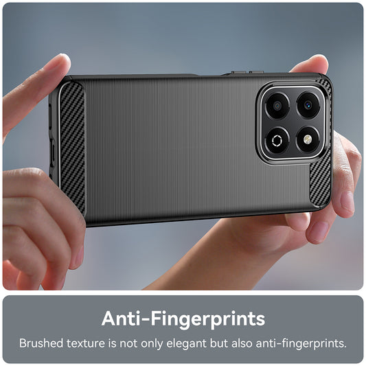 Hülle für Honor X6b, Techsuit, Carbon, Schwarz