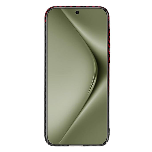 Hülle für Huawei Pura 70 Ultra, Techsuit, Carbonite FiberShell, Schwarz Rot