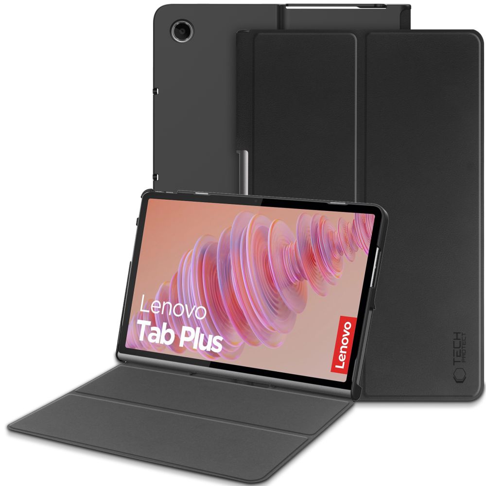 Hülle für Lenovo Tab Plus 11.5inch, Tech-Protect, SmartCase, Schwarz