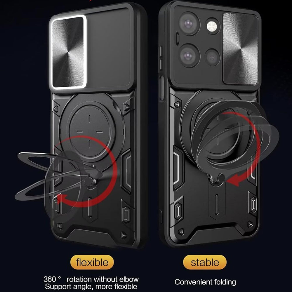 Case for Motorola Edge 70 Fusion, Techsuit, CamGuard Pro, Black
