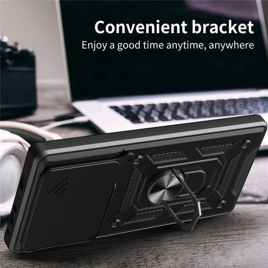 Hülle für Motorola Edge 70, Techsuit, CamShield, Blau