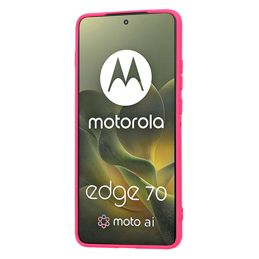 Hülle für Motorola Edge 70, Techsuit, SoftFlex, Dunkelrosa
