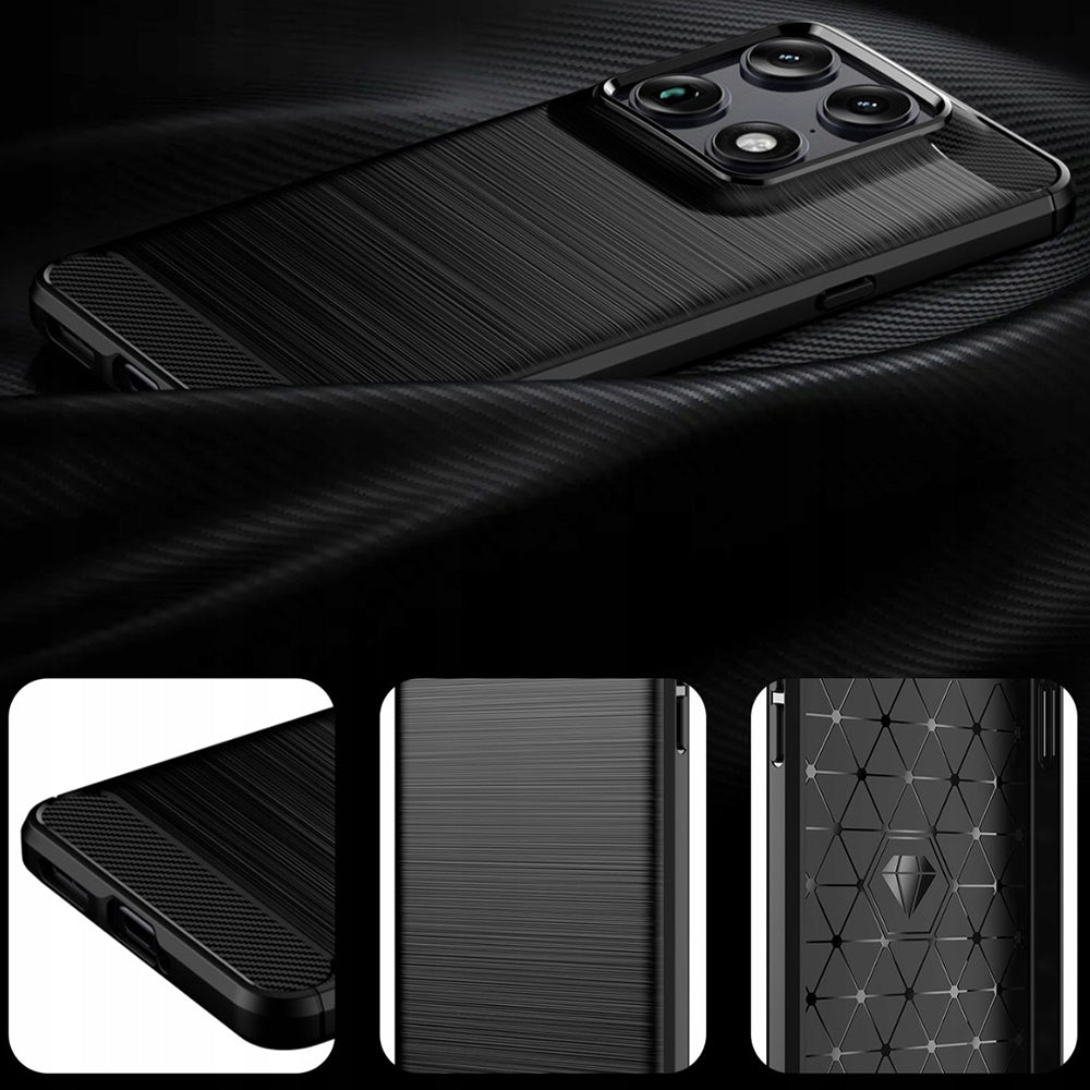 Hülle für Motorola Edge 70 Ultra / Signature, Techsuit, Carbon, Schwarz