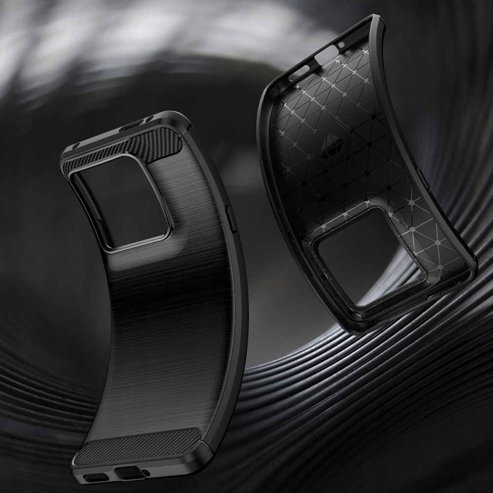 Hülle für Motorola Edge 70 Ultra / Signature, Techsuit, Carbon, Schwarz