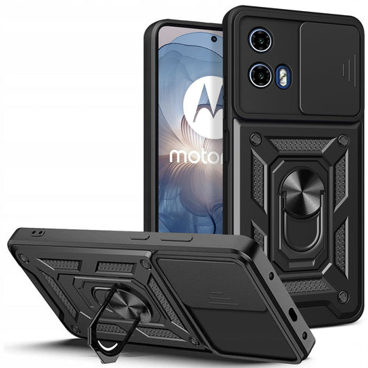 Hülle für Motorola Moto E14 / G24 Power / G04 / G24, Tech-Protect, CamShield Pro, Schwarz