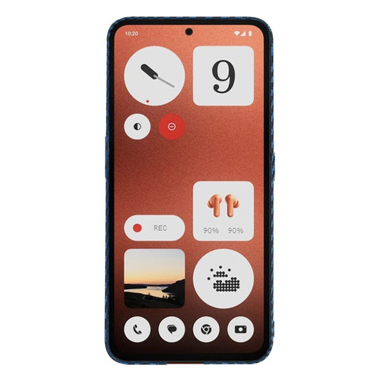 Hülle für Nothing CMF Phone 1, Techsuit, Carbonite FiberShell, Türkis