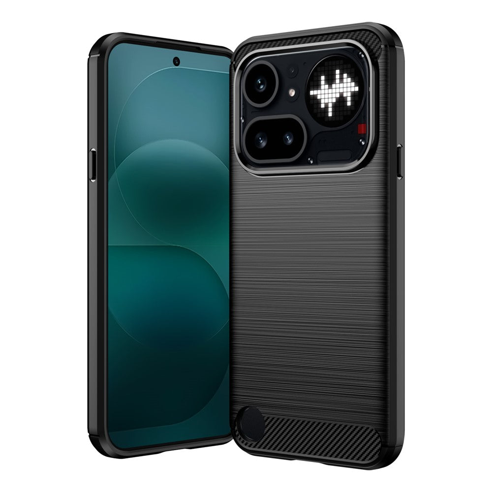 Hülle für Nothing Phone (4a) Pro, Techsuit, Carbon, Schwarz