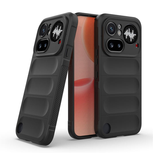 Hülle für Nothing Phone (4a) Pro, Techsuit, Magic Shield, Schwarz