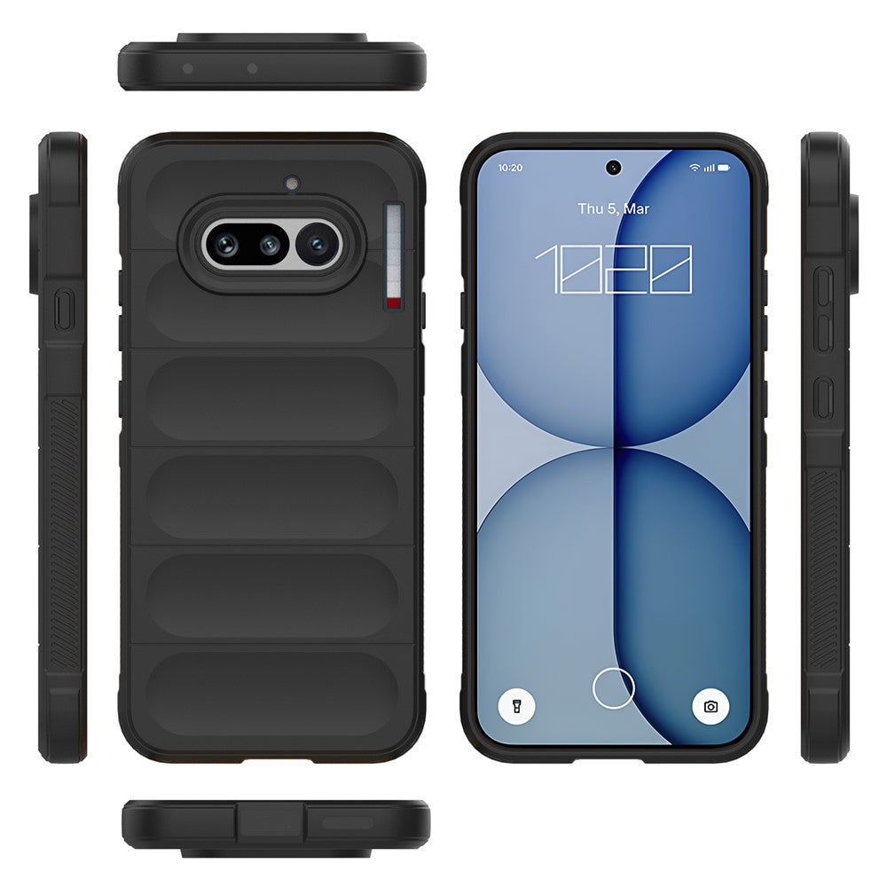Hülle für Nothing Phone (4a), Techsuit, Magic Shield, Schwarz