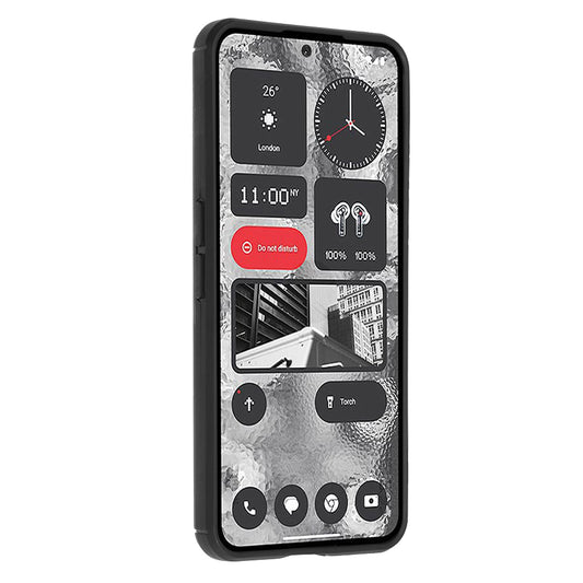 Hülle für Nothing Phone (2), Techsuit, Carbon, Schwarz