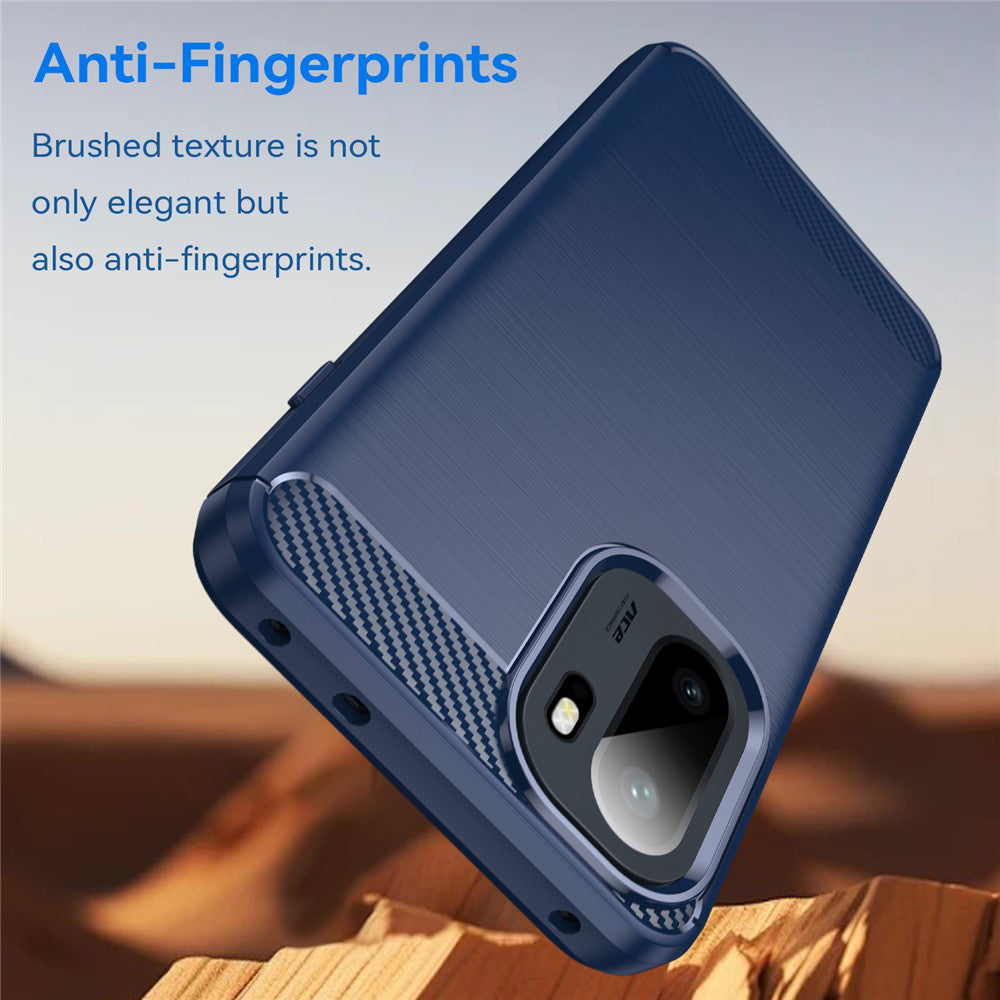Hülle für OnePlus 15R, Techsuit, Carbon, Blau
