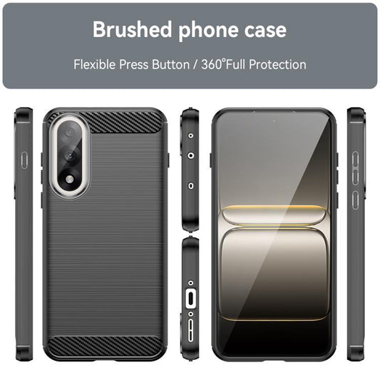 Hülle für OnePlus Nord 5, Techsuit, Carbon, Schwarz