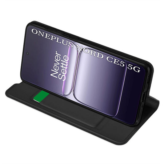 Hülle für OnePlus Nord CE5, Techsuit, Magskin Book, Schwarz