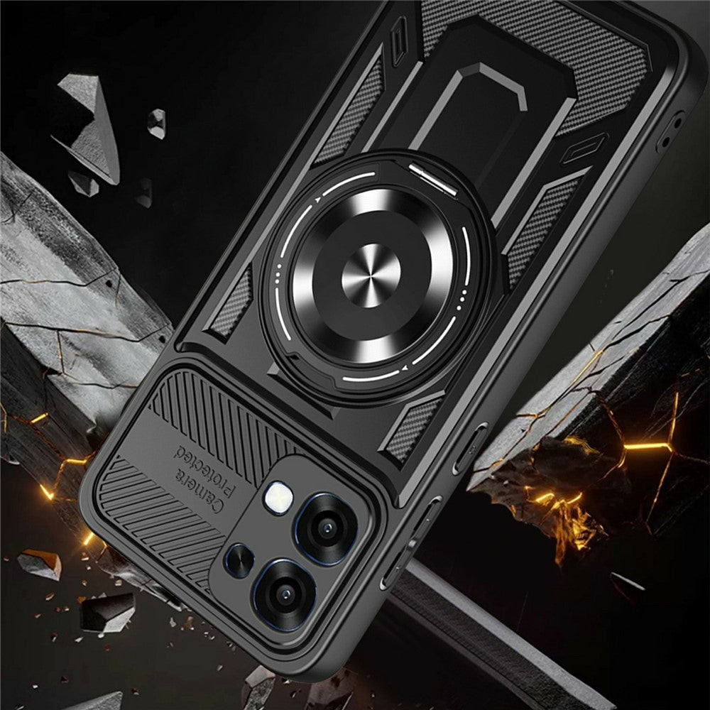 Hülle für Oppo A6 Pro 5G / A6 Pro 4G, Techsuit, RuggedCam, Grau