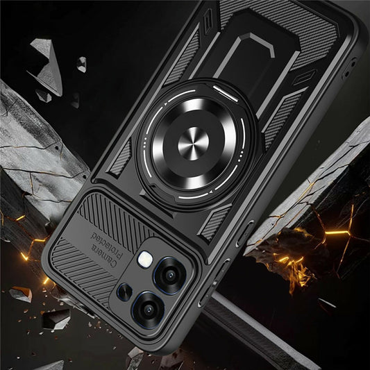 Hülle für Oppo A6 Pro 5G / A6 Pro 4G, Techsuit, RuggedCam, Grau