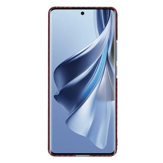 Hülle für Oppo Reno10 / Reno10 Pro, Techsuit, Carbonite FiberShell, Rot