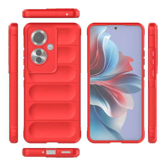 Hülle für Oppo Reno11 F, Techsuit, Magic Shield, Rot