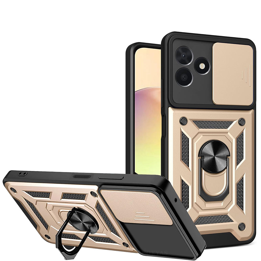 Case for Oppo Reno14 FS 5G / Reno14 F, Techsuit, CamShield, Gold