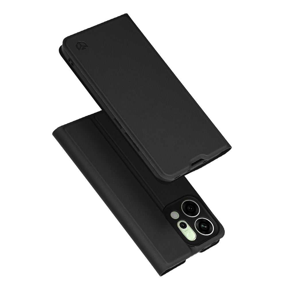 Hülle für Oppo Reno14, Techsuit, Magskin Book, Schwarz
