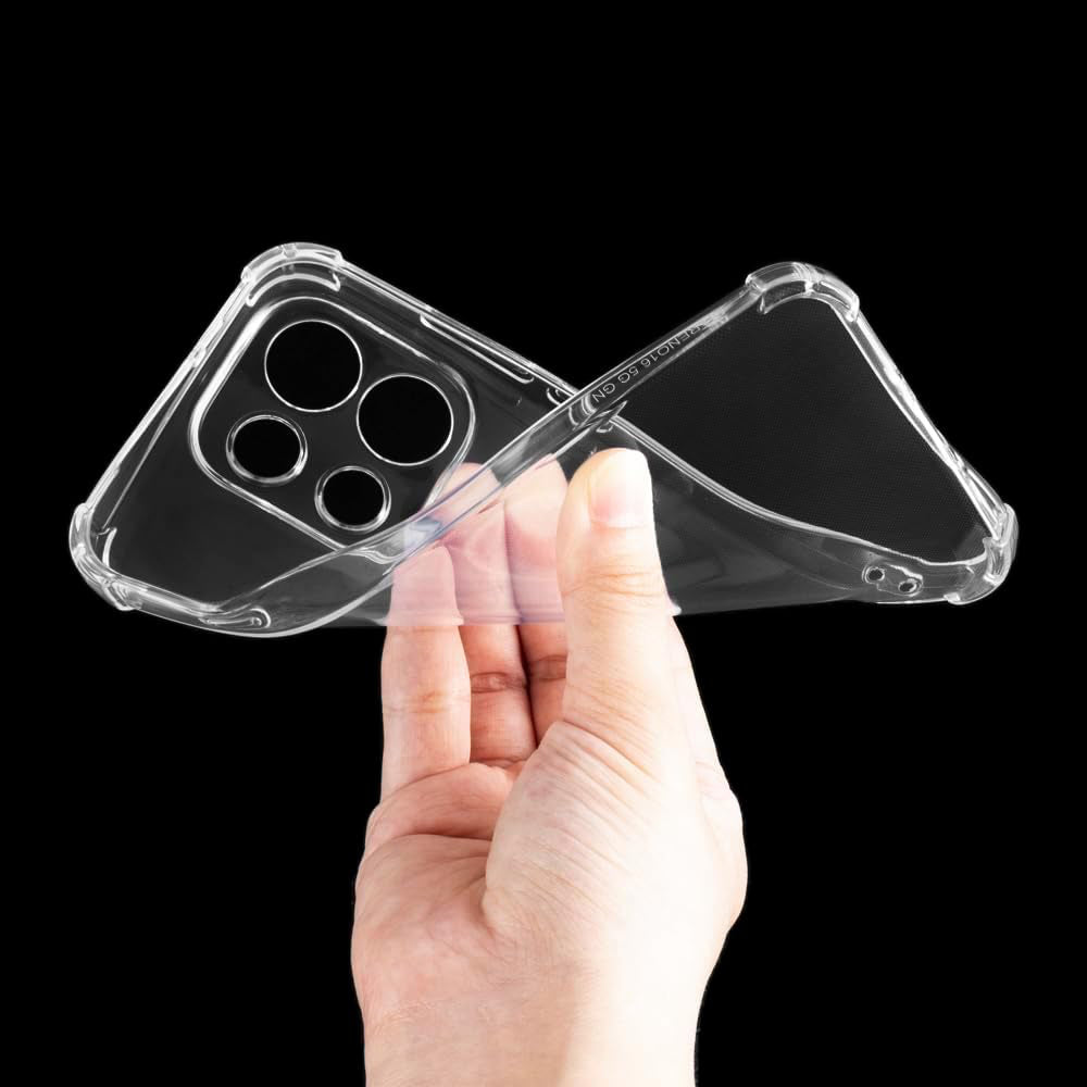 Case for Oppo Reno16 F / Reno16 FS, Techsuit, Shockproof Clear, Transparent