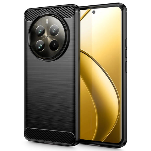 Tasche für Realme 12 Pro / 12 Pro+, Tech-Protect, Carbon, Schwarz