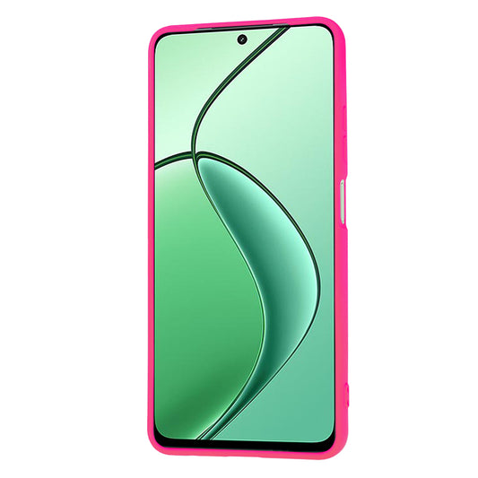 Hülle für Realme 12x / 12, Techsuit, SoftFlex, Dunkelrosa
