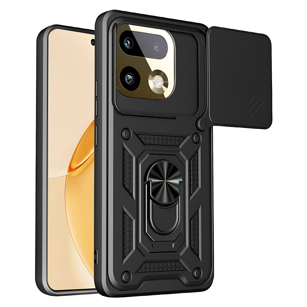 Hülle für Realme 16 Pro+, Techsuit, CamShield, Schwarz
