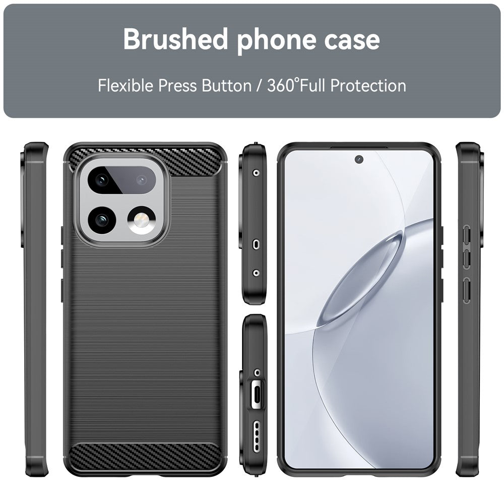 Hülle für Realme 16 Pro+, Techsuit, Carbon, Schwarz