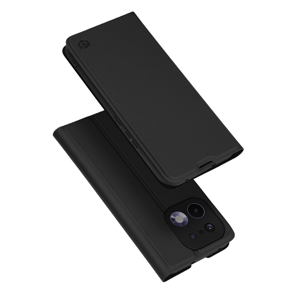 Hülle für Realme 16 Pro, Techsuit, Magskin Book, Schwarz