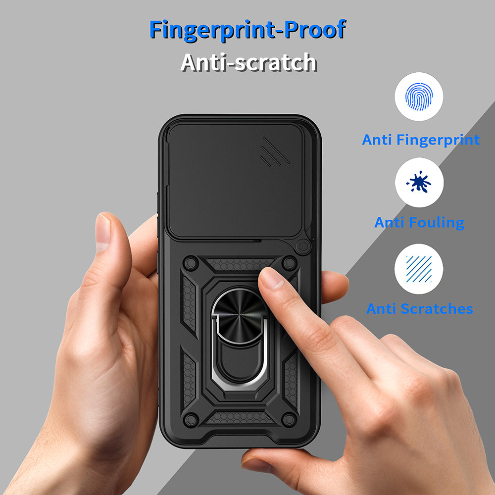 Hülle für Realme GT 8 Pro, Techsuit, CamShield (Runde Kameraaussparung), Schwarz