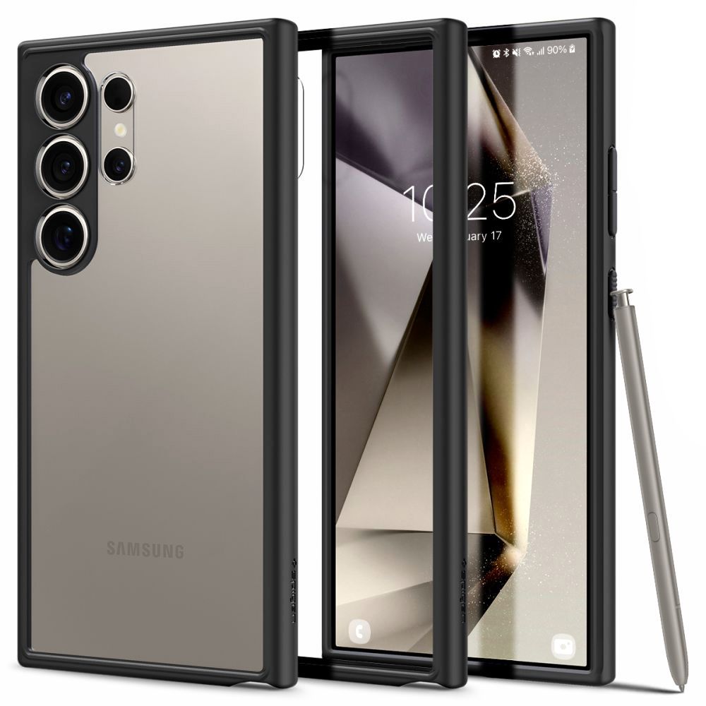 Case for Samsung Galaxy S24 Ultra S928, Spigen, Ultra Hybrid, Matte Black