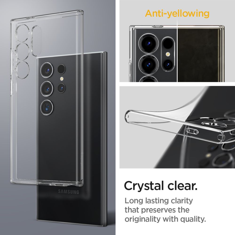 Spigen Liquid Crystal Hülle für Samsung Galaxy S24 Ultra S928 | Transparent | Air Cushion