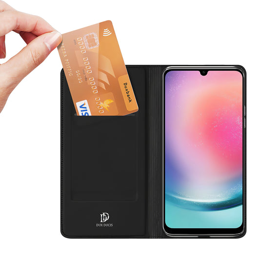 Tasche für Samsung Galaxy A25 A256, DUX DUCIS, Skin Pro, Schwarz