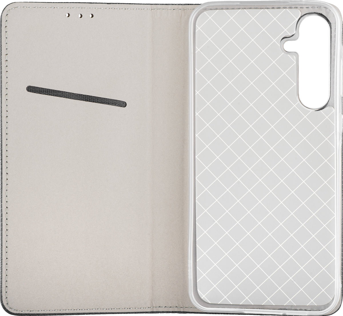 Hülle für Samsung Galaxy M16 M166 / A16 5G A166 / A16 4G A165, OEM, Smart Magnet, Schwarz