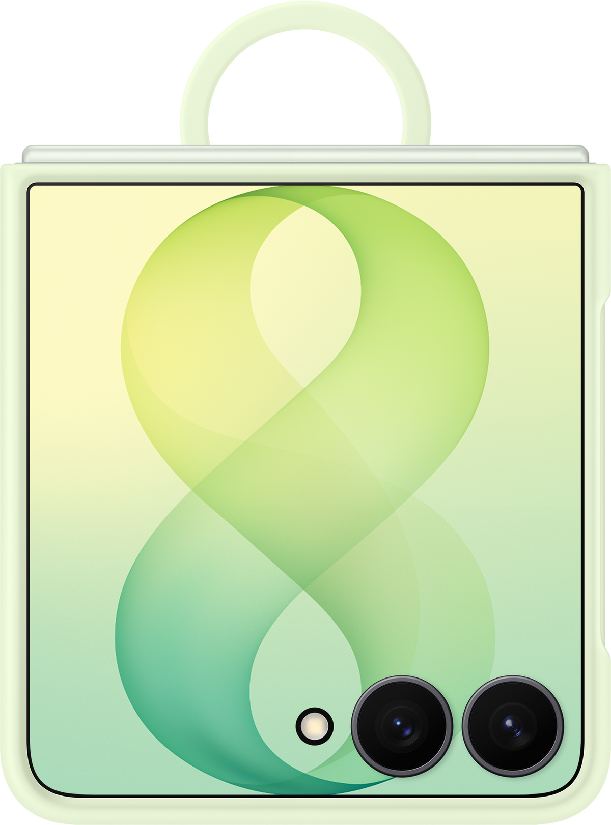 Hülle für Samsung Galaxy Z Flip8 F776, Silikonring Magnet, Grün EF-EF776CGEGWW