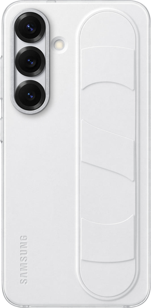 Hülle für Samsung Galaxy S25 S931, Standing Grip, Weiß EF-GS931CWEGWW