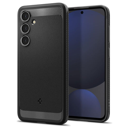 Gehäuse für Samsung Galaxy S24 FE S721, Spigen, Rugged Armour, Schwarz ACS08578